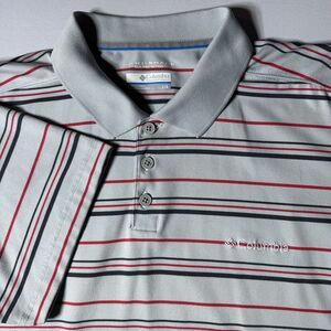 Columbia Polo Mens Large Shirt Omni Shade Sun Protection Short Sleeve Golf
